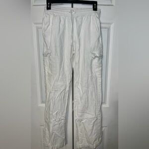 white cargo pants